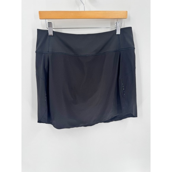 Athleta Pants - Athleta Run With It 16" Skort Women Large Black Athletic Running Skirt Flaw‎